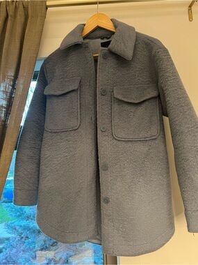 Women’s light blue / grey Shacket
